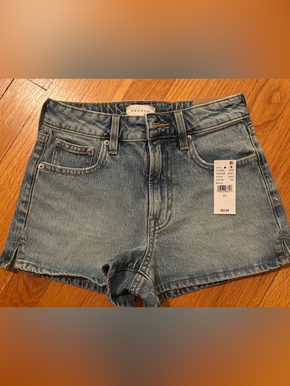 PacSun Light Blue Denim High Rise Jean Shorts
